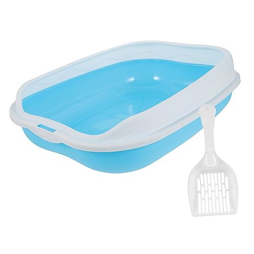 SOIMISS 1Satz Halboffene Katzentoilette Für Katzen Und Kätzchen Dekorative Wurfbox Mit Niedrigem Eingang Abnehmbar Mit Katzenklo Für Training von SOIMISS