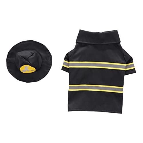 SOIMISS 1Satz Haustier Kleidung Feuerwehrmann Uniform Kostüm Für Welpe Transformierter Mantel Für Partys Und Auftritte Leistungsstarkes von SOIMISS