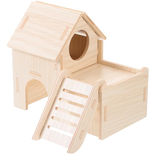 SOIMISS 1Satz Kleintierhaus aus Holz für Hamster und Meerschweinchen Stöckiges Versteck Sicheres Nest für und Spiel Langlebig und Bequem für Kleine Haustiere SOIMISS 1Satz Kleintierhaus aus Holz für Hamster und Meerschweinchen Stöckiges Versteck Sicheres Nest für und Spiel Langlebig und Bequem für Kleine Haustiere von SOIMISS