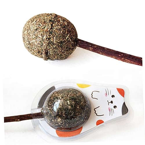 SOIMISS 2 STÜCK Katzenminze Lollipop Kaustäbchen Tragbares zur Zahnpflege für Katzen aus Katzenminze und Polygonum für Kleine bis Mittelgroße Katzen SOIMISS 2 STÜCK Katzenminze Lollipop Kaustäbchen Tragbares zur Zahnpflege für Katzen aus Katzenminze und Polygonum für Kleine bis Mittelgroße Katzen von SOIMISS