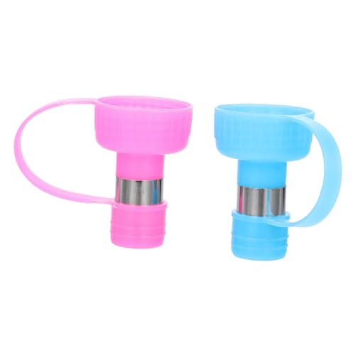 SOIMISS 2 STÜCK Tragbare Trinkflasche für Hunde und Kleine Haustiere Auslaufsicher Leicht Kompakt für Outdoor Reisen Spaziergänge mit Praktischem Karabiner in Blau von SOIMISS