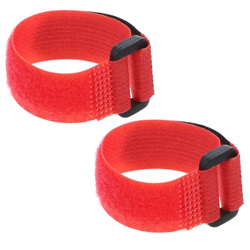 SOIMISS 2 Stück Anti-Verhaken-Hahnhalsband Hahn Halsband Hühnerhalsgurte Nackenbänder Hahnhalsgurt -krähende Bands Kragen Nackengurte gegen Krähen verstellbare Geflügelhalsbänder Nylon rot von SOIMISS