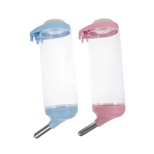 SOIMISS 2 Stück Automatischer Haustier Wasserspender zum Aufhängen Starker Haken für Hundekäfig Geeignet für Kleine Hunde Katzen und Kaninchen Praktische Trinkflasche für Unterwegs und von SOIMISS