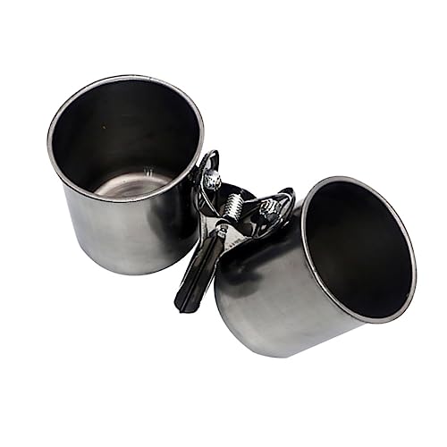 SOIMISS 2 Stück Edelstahl Futter und Trinknapf für Papageien und Kleine Vögel Teilig Klippbar Leicht zu Reinigen für Vogelkäfig Geeignet Dekoratives Design für Einfache Befestigung und SOIMISS 2 Stück Edelstahl Futter und Trinknapf für Papageien und Kleine Vögel Teilig Klippbar Leicht zu Reinigen für Vogelkäfig Geeignet Dekoratives Design für Einfache Befestigung und von SOIMISS