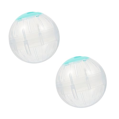 SOIMISS 2 Stück Hamster Laufkugel Langlebig Transparenter Übungsball für Zwerghamster und Kleine Kleintiere Lustiges Haustierspielzeug Fördert Bewegung und Aktivität von SOIMISS