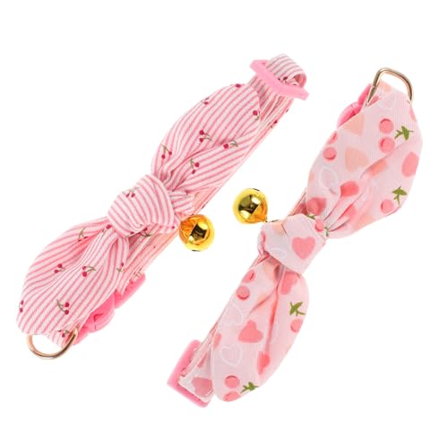 SOIMISS 2 Stück Haustierhalsband Baumwollkatze Katzenhalsband mit Glocke Hundekettenkragen Fliege für Katzen weibliches Kätzchenhalsband Netter Katzenkragen Baumwolle Polyester SOIMISS 2 Stück Haustierhalsband Baumwollkatze Katzenhalsband mit Glocke Hundekettenkragen Fliege für Katzen weibliches Kätzchenhalsband Netter Katzenkragen Baumwolle Polyester von SOIMISS