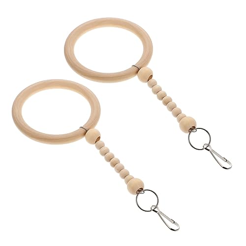 SOIMISS 2 Stück Holzschaukelspielzeug für Vögel Runde Ring Spielzeuge für Papageien und Sittiche Installieren für Käfige und von SOIMISS