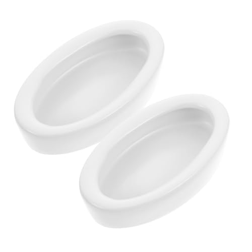 SOIMISS 2 Stück Keramik Futter Wassernapf für Reptilien Oval Hitzebeständig Sicher und Umweltfreundlich Anti Flucht Design für Echsen Schildkröten und Andere Kriechtiere für Terrarien SOIMISS 2 Stück Keramik Futter Wassernapf für Reptilien Oval Hitzebeständig Sicher und Umweltfreundlich Anti Flucht Design für Echsen Schildkröten und Andere Kriechtiere für Terrarien von SOIMISS