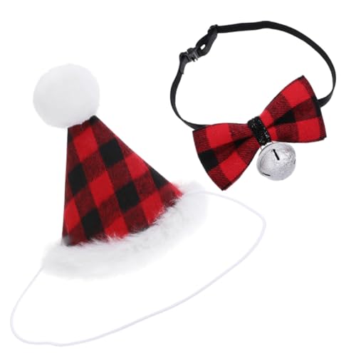 SOIMISS 2 Stück Teiliges Haustier Weihnachtsset mit Verstellbarem Hundehalsband und Weihnachtsmütze Atmungsaktives Material Glocke für Kleinen und Mittleren Hund Festliches Zubehör für SOIMISS 2 Stück Teiliges Haustier Weihnachtsset mit Verstellbarem Hundehalsband und Weihnachtsmütze Atmungsaktives Material Glocke für Kleinen und Mittleren Hund Festliches Zubehör für von SOIMISS