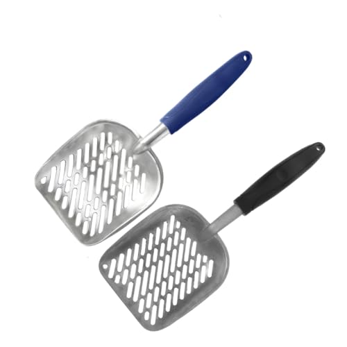 SOIMISS 2 Stück Teiliges Katzenschaufel aus Aluminiumlegierung mit Ergonomischem Griff Breiten Sifting Löchern für Effiziente Katzenklo Langlebig Leicht zu Spülen Komfortabel für Schnelles SOIMISS 2 Stück Teiliges Katzenschaufel aus Aluminiumlegierung mit Ergonomischem Griff Breiten Sifting Löchern für Effiziente Katzenklo Langlebig Leicht zu Spülen Komfortabel für Schnelles von SOIMISS