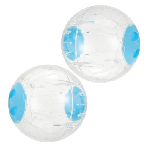 SOIMISS 2 Stück Transparenter Hamsterball für Kleintiere Übungsball mit Atmungsaktiven Löchern Sicher und Bequem für Hamster Rennmäuse und Chinchillas für Aktives von SOIMISS