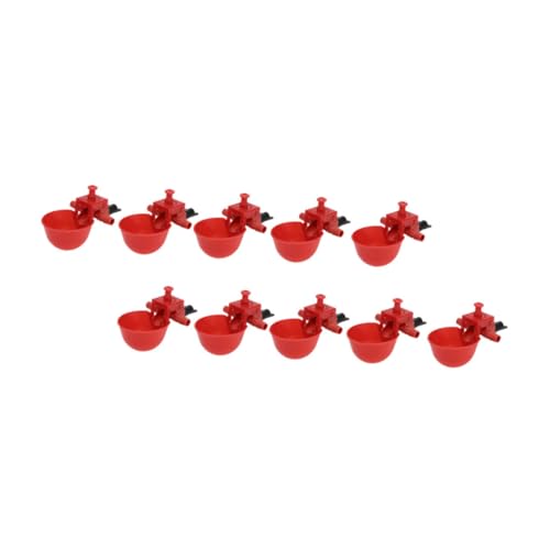 SOIMISS 22 Stück Automatische Trinkschale geflügel tränke Geflügeltränke Geflügel Trinknapf Hühnerfutterbecher Container Trinkbecher für Geflügel Wasserbehälter für Geflügel Plastik Black von SOIMISS