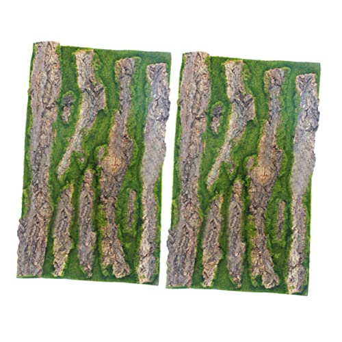 SOIMISS 2Stücke Aquarium Hintergrund Dekoration Simulierte Für Reptilien Terrarium Lebensechtes Board Für Aquarien Und Terrarien von SOIMISS