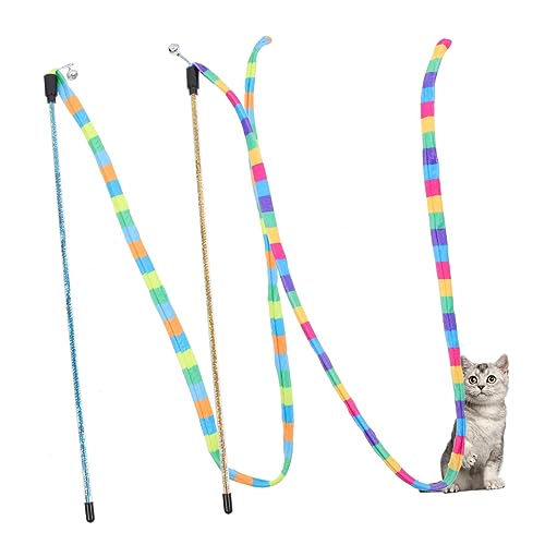 SOIMISS 2Stücke Interaktives Katzenspielzeug Farbige Katzenschnur Mit Spielstab Für Kätzchen Für Innenkatzen Fördert Und Bewegung Katzenspielzeug Für Drinnen SOIMISS 2Stücke Interaktives Katzenspielzeug Farbige Katzenschnur Mit Spielstab Für Kätzchen Für Innenkatzen Fördert Und Bewegung Katzenspielzeug Für Drinnen von SOIMISS