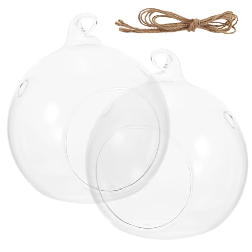 SOIMISS 2stücke Hängender Glas-pflanzer Für Luftpflanzen Transparentes Terrarium Für Sukkulenten Innenbereich-Dekoration Mit Haken Bruchfest Und Langlebig SOIMISS 2stücke Hängender Glas-pflanzer Für Luftpflanzen Transparentes Terrarium Für Sukkulenten Innenbereich-Dekoration Mit Haken Bruchfest Und Langlebig von SOIMISS