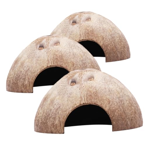 SOIMISS 3 Stück Kokosnuss Hamsterhöhle Teiliges Kreatives Versteck für Hamster und Kleintiere Kuschelige Umgebung für Schlaf Sicheres Abgerundetes Design SOIMISS 3 Stück Kokosnuss Hamsterhöhle Teiliges Kreatives Versteck für Hamster und Kleintiere Kuschelige Umgebung für Schlaf Sicheres Abgerundetes Design von SOIMISS