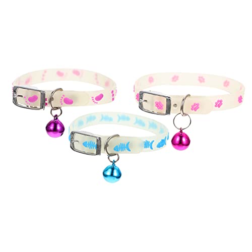 SOIMISS 3 Stück Leuchtende für Hunde und Katzen Fluoreszierende Ornamente mit Fischknochen Pfotenabdrücken für Nächtliche Ausflüge Verhindert Verlust Zufällige Farbe SOIMISS 3 Stück Leuchtende für Hunde und Katzen Fluoreszierende Ornamente mit Fischknochen Pfotenabdrücken für Nächtliche Ausflüge Verhindert Verlust Zufällige Farbe von SOIMISS