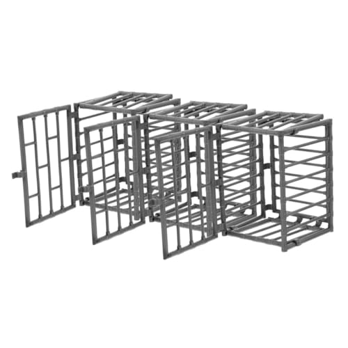 SOIMISS 3 Stück Miniatur Käfig Modell Teiliges aus Langlebigem Kunststoff Detailgetreues Design für DIY Bastelprojekte und Kleintiere Mini Käfig Zubehör für Haus und von SOIMISS