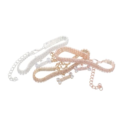 SOIMISS 3 Stück Teiliges Haustierhalsband mit Verstellbarem Niedlichem Hundekragen und Knochenanhänger für Neujahrsfeiern und Täglichen Gebrauch Geeignet für Katzen und Hunde SOIMISS 3 Stück Teiliges Haustierhalsband mit Verstellbarem Niedlichem Hundekragen und Knochenanhänger für Neujahrsfeiern und Täglichen Gebrauch Geeignet für Katzen und Hunde von SOIMISS