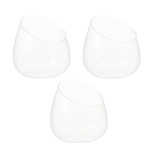 SOIMISS 3 Stück schräge Glasflasche Mikrolandschaft mit Flasche gefälscht UV groß Stilvoll bescherung Weihnachten weinachtsgeschenk Pflanzenvermehrungsgläser Moos Mikrolandschaftsglas Glas von SOIMISS