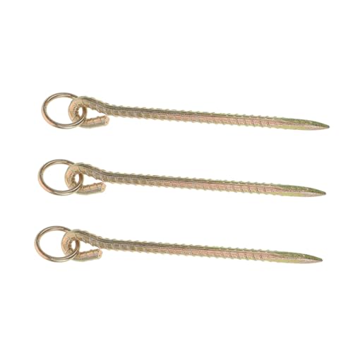 SOIMISS 3stücke Spiral-erdspieße Für Hundeanbinde Robuste Bodenanker Für Außenbereich Anbindepfahl Für Hunde Welpen-erdspieß Hundepfahl Für Metallanker Für Camping Bauernhof Haustierleine von SOIMISS