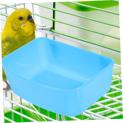 SOIMISS 4 Stück Kleine Papagei Futternäpfe aus Wiederverwendbarem Kunststoff Hängende Futter und Wasserschalen für Vogelkäfige für Vögel Kaninchen und Kleintiere Geeignet von SOIMISS