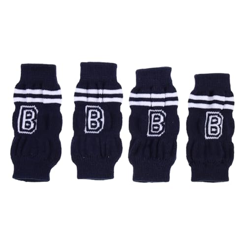 SOIMISS 4 Stück Teiliges Atmungsaktive rutschfeste Hundebeinsocken aus Strapazierfähigem Material Wärmend und Komfortabel für Kleine Hunde für Outdoor Aktivitäten und Täglichen Gebrauch von SOIMISS
