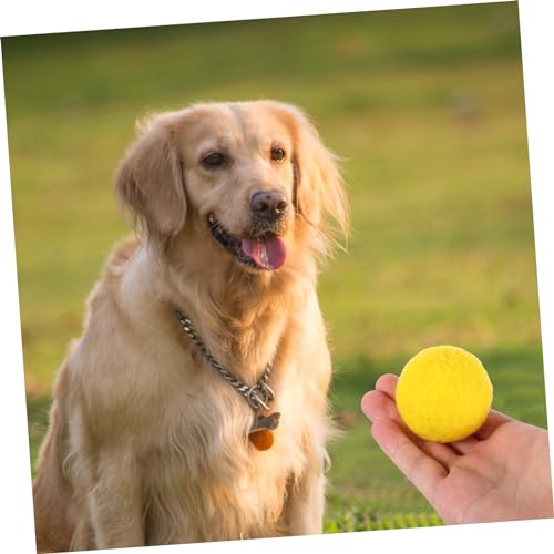 SOIMISS 4 Stück Teiliges Hund Kauspielzeug aus Filz mit Glocke Interaktiver Langlebiger Beißball für Welpen und Hunde Aller Zahnreinigend Beißt Nicht Möbel Fördert Spielerische Bindung von SOIMISS
