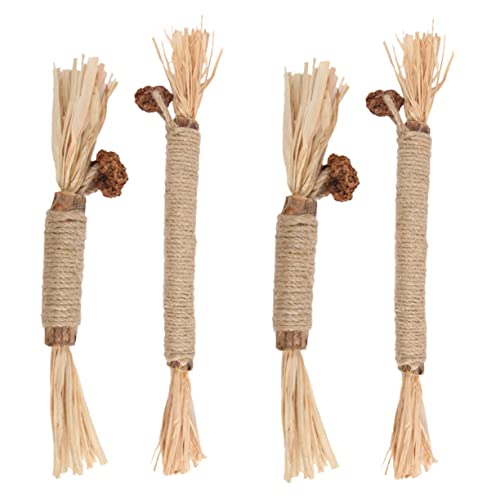 SOIMISS 4 Stück Teiliges Katzenspielzeug aus Verschleißfestem Holz Natürlicher Katzenminze Kausticks zur Zahnpflege Interaktives für Kleine und Große Katzen zur Aktivierung und SOIMISS 4 Stück Teiliges Katzenspielzeug aus Verschleißfestem Holz Natürlicher Katzenminze Kausticks zur Zahnpflege Interaktives für Kleine und Große Katzen zur Aktivierung und von SOIMISS