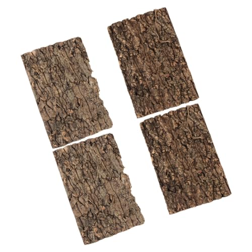 SOIMISS 4 Stück Teiliges Reptilien Terrarium Hintergrundset aus Korkrinde Natürliche für Aquarien und Terrarien und Langlebig für Geckos und Andere Reptilien von SOIMISS
