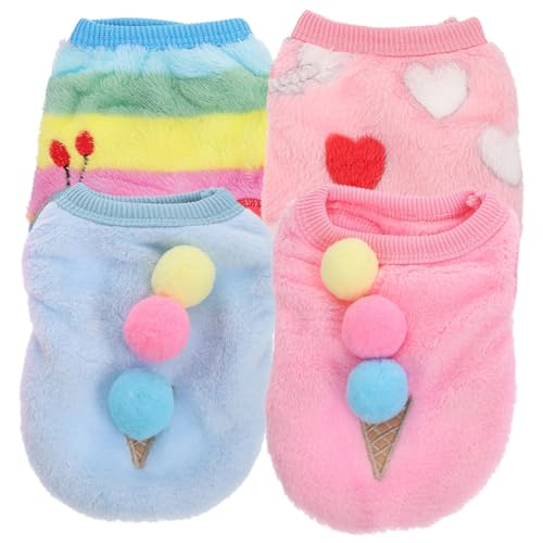 SOIMISS 4 Stück Teiliges Welpen Windschutz Kleidungsset XXS Kuschelige Plüschweste Warme Haustier Outfits für Kleine Hunde Stilvolle Herbst Winter Bekleidung für Alltag und Festtage SOIMISS 4 Stück Teiliges Welpen Windschutz Kleidungsset XXS Kuschelige Plüschweste Warme Haustier Outfits für Kleine Hunde Stilvolle Herbst Winter Bekleidung für Alltag und Festtage von SOIMISS