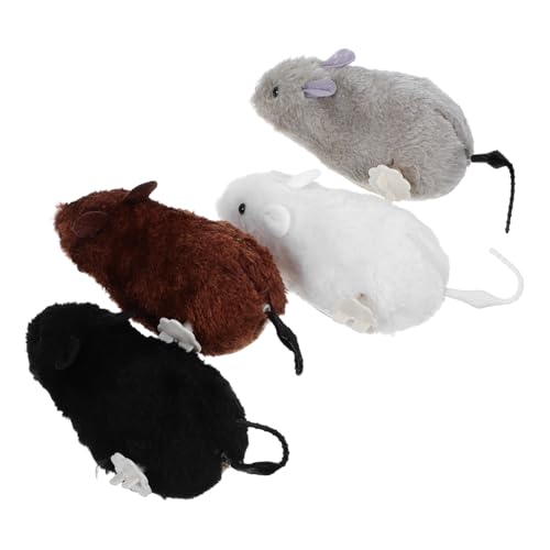 SOIMISS 4Stücke Interaktive Katzenspielzeug Mäuse Auftziehspielzeug für Katzen Animiertes Katzenspielzeug zur Aktivität für Kätzchen und Katzen SOIMISS 4Stücke Interaktive Katzenspielzeug Mäuse Auftziehspielzeug für Katzen Animiertes Katzenspielzeug zur Aktivität für Kätzchen und Katzen von SOIMISS