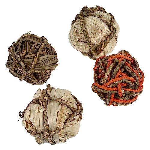 SOIMISS 4 Stücke Gewebtes Strohballen Kauspielzeug für Hamster Kaninchen und Papageien Umweltfreundliches Molarenspielzeug aus Stroh für Haustiere Spielen und Kauen SOIMISS 4 Stücke Gewebtes Strohballen Kauspielzeug für Hamster Kaninchen und Papageien Umweltfreundliches Molarenspielzeug aus Stroh für Haustiere Spielen und Kauen von SOIMISS