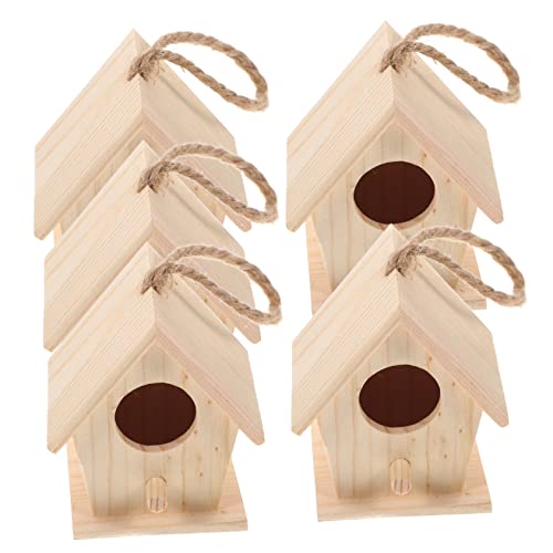 SOIMISS 5 Stück Holz Vogel Ornament für Garten Dekorative Mini Vogelhäuser für Außenbereich Künstliche Vogelnester Zufällige Schnurfarbe für Kreative und Fotohintergründe SOIMISS 5 Stück Holz Vogel Ornament für Garten Dekorative Mini Vogelhäuser für Außenbereich Künstliche Vogelnester Zufällige Schnurfarbe für Kreative und Fotohintergründe von SOIMISS