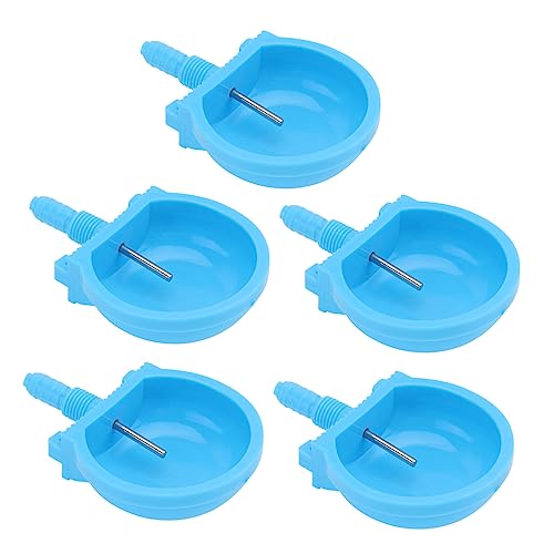 SOIMISS 5 Stück Kaninchen-Wasserbrunnen Hasen wasserspender hasentrinkflaschen Tiertränke Vogelfütterer Wasserbecher Haustier Lebensmittelbehälter Säugethiere ABS-Kunststoff Stahl Sky-Blue von SOIMISS