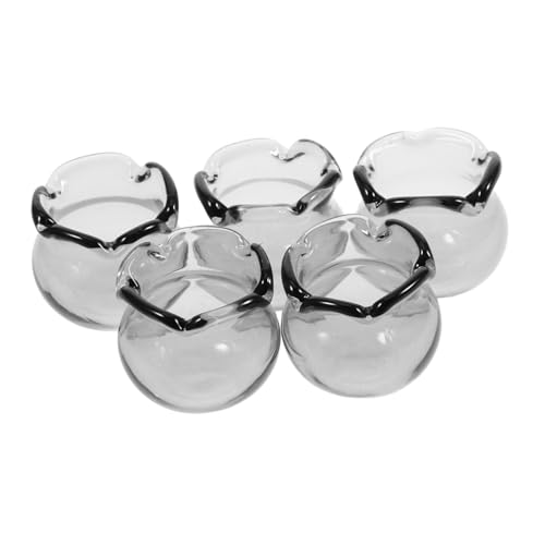 SOIMISS 5 Stück Mini Glas Aquarium Leer Puppenhaus Aquarium Kleines Aquarium Puppenhaus Mini Aquarium Puppenhaus Mini Aquarium Desktop Mini Fischglas Miniatur von SOIMISS