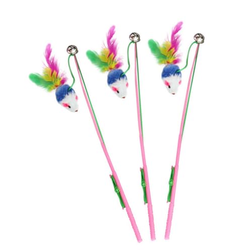 SOIMISS 5 Stück Teiliges Bunte Plüsch mäuse Katzenspielzeug mit Glocke Interaktives Trainingstool für Katzen und Kätzchen Fördert Aktivität und Bindung Lebendige Zufällige Zufällige Farbe von SOIMISS