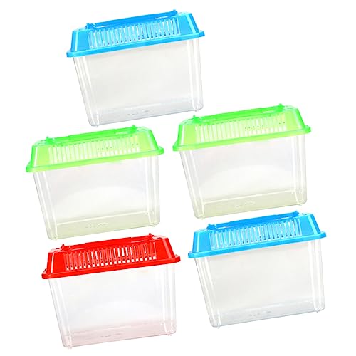 SOIMISS 5 Stück Teiliges Tragbares Schildkröten Futterbox Kunststoff Mini Aquarium mit Belüftung Kompakte Reptilien und Goldfisch Habitatbox Gemischte Farben SOIMISS 5 Stück Teiliges Tragbares Schildkröten Futterbox Kunststoff Mini Aquarium mit Belüftung Kompakte Reptilien und Goldfisch Habitatbox Gemischte Farben von SOIMISS