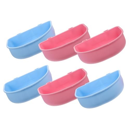 SOIMISS 6 Stück Teiliges Abnehmbare Hamster Futternäpfe aus Sicherem Material als Käfigzubehör für Kleine Haustiere Wie Hamster Ratten und Kaninchen Rosa und Blau Praktisch für Futter und SOIMISS 6 Stück Teiliges Abnehmbare Hamster Futternäpfe aus Sicherem Material als Käfigzubehör für Kleine Haustiere Wie Hamster Ratten und Kaninchen Rosa und Blau Praktisch für Futter und von SOIMISS