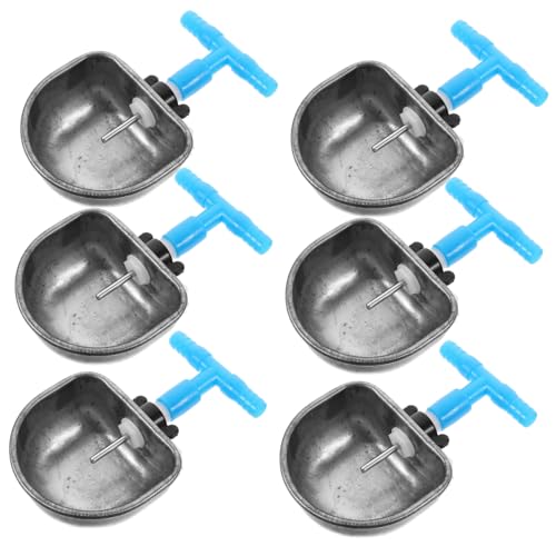 SOIMISS 6 Stück Teiliges Kaninchen Trinknäpfe aus Edelstahl und Auslaufsicherer Wasserspender für Kleintiere Stabile Napfhalterung für Hasenstall Einfach zu Reinigen und Befestigen von SOIMISS