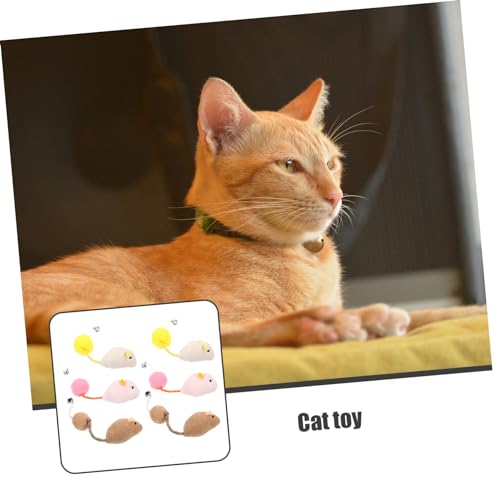 SOIMISS 6 Stück Teiliges Plüsch Katzenspielzeug mit Glocke Interaktives Katzen für Beschäftigung und Training Ersatz Mäuse Weiß und Braun Geeignet für Drinnen und Katzenliebhaber SOIMISS 6 Stück Teiliges Plüsch Katzenspielzeug mit Glocke Interaktives Katzen für Beschäftigung und Training Ersatz Mäuse Weiß und Braun Geeignet für Drinnen und Katzenliebhaber von SOIMISS