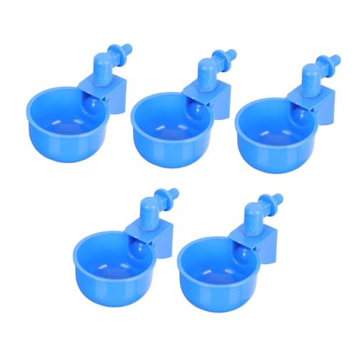 SOIMISS 6 Stück Trinkbrunnen für Hühner geflügel tränke wasserbecken Trinknapf für Wachteln Geflügeltränke Ente Wasserspender für Hühner Huhn Farm Geflügelfutter Futterspender Plastik Blue von SOIMISS