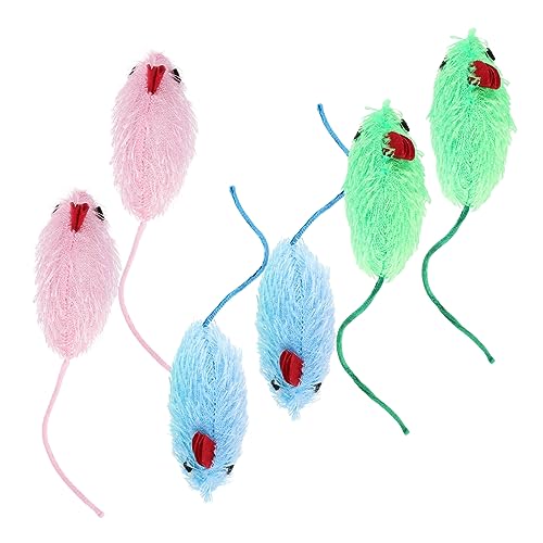 SOIMISS 6Stücke Plüsch Mäuse Für Katzen Interaktives Katzenspielzeug Weiche Beißspielzeuge Für Wohnungskatzen Teasing Toy Für Kätzchen Und Jagen SOIMISS 6Stücke Plüsch Mäuse Für Katzen Interaktives Katzenspielzeug Weiche Beißspielzeuge Für Wohnungskatzen Teasing Toy Für Kätzchen Und Jagen von SOIMISS