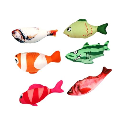 SOIMISS 6pcs Kätzchen Kautotzwickel Realistisches Fisch Interaktives Spielzeug Für Gelangweilte Innenkatzen, Die Spielzeug Für Bewegung Haustier Vorräte Necken SOIMISS 6pcs Kätzchen Kautotzwickel Realistisches Fisch Interaktives Spielzeug Für Gelangweilte Innenkatzen, Die Spielzeug Für Bewegung Haustier Vorräte Necken von SOIMISS