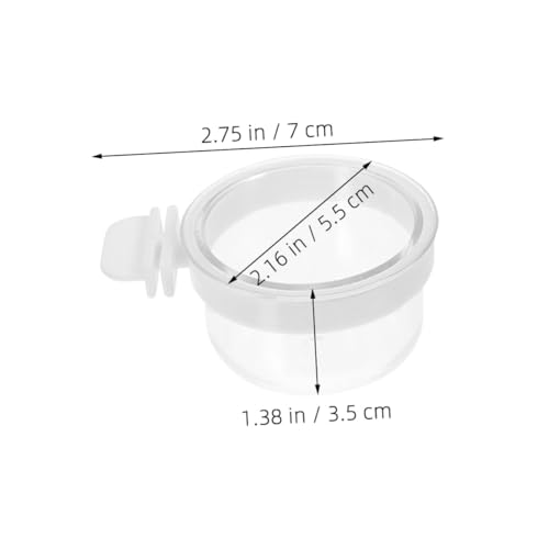 SOIMISS 7 Stück 7 teiliges transparentes Papageien Futternapf abnehmbare Futter und Wasserschalen geeignet für Wellensittiche kleine Vögel und Sittiche Wiederverwendbar SOIMISS 7 Stück 7 teiliges transparentes Papageien Futternapf abnehmbare Futter und Wasserschalen geeignet für Wellensittiche kleine Vögel und Sittiche Wiederverwendbar von SOIMISS
