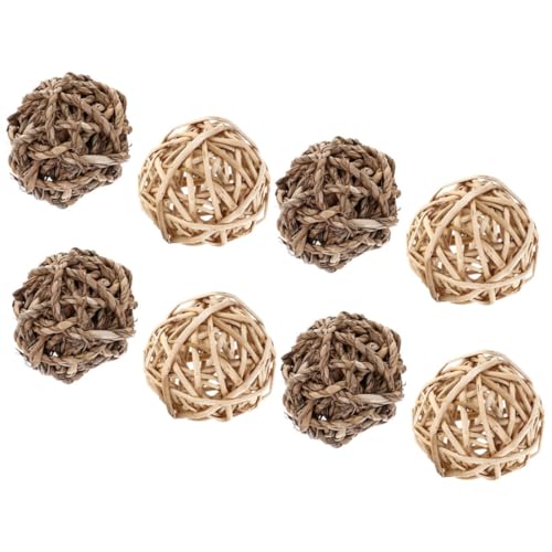 SOIMISS 8 Stück Teiliges Natürliche Nager Kau Bälle aus Stroh und Weidenzweigen Kleine Kaninchen und Meerschweinchen Spielzeuge zur Zahnpflege Leicht Handgefertigt Geeignet für SOIMISS 8 Stück Teiliges Natürliche Nager Kau Bälle aus Stroh und Weidenzweigen Kleine Kaninchen und Meerschweinchen Spielzeuge zur Zahnpflege Leicht Handgefertigt Geeignet für von SOIMISS
