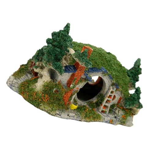 SOIMISS Aquarium große Landschaftsgestaltung Zubehör Schwebend Ornament Panzer Aquarium versteck Aquarium Dekoration Fischtankschutz Aquarium Landschaftsbau Versteck Fischversteckloch Harz von SOIMISS