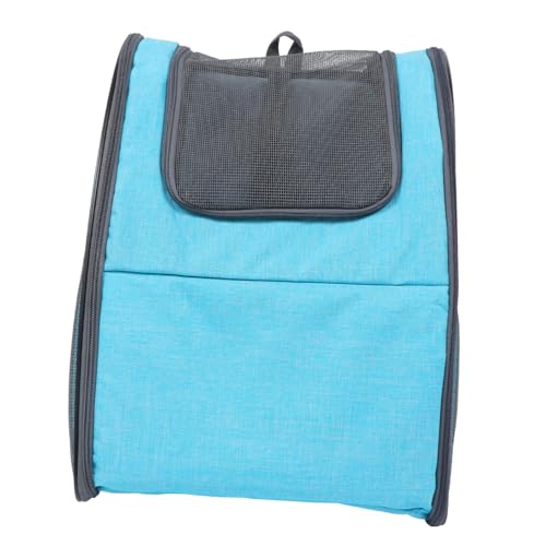 SOIMISS Atmungsaktiver Haustier Rucksack aus Strapazierfähigem Canvas Faltbar und Leicht mit Großem Netzfenster für Katzen und Kleine Hunde Komfortabel für Outdoor Reisen und Ausflüge von SOIMISS