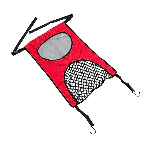 SOIMISS Auto Rücksitz Haustier Autorücksitz kratzen Auto Rückbank Schutzgitter Auto Kindersitz Schutzgitter Kinderwagen Autogitterbarriere Rücksitzbarriere des Fahrzeugs Nylon rot von SOIMISS