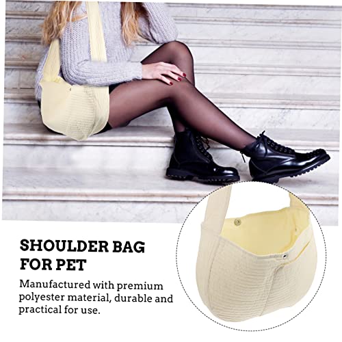 SOIMISS Beige Kleine Haustier Tragetasche aus Strapazierfähigem Polyester mit Atmungsaktivem Design Verstellbarem Schultergurt für Katzen und Kleine Hunde bis Freihändig Tragbar und SOIMISS Beige Kleine Haustier Tragetasche aus Strapazierfähigem Polyester mit Atmungsaktivem Design Verstellbarem Schultergurt für Katzen und Kleine Hunde bis Freihändig Tragbar und von SOIMISS